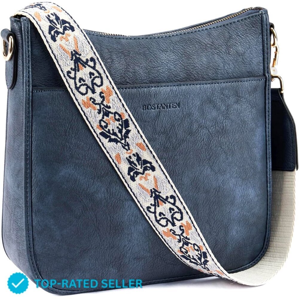 Brand New BOSTANTEN Bag Blue Hobo Trendy